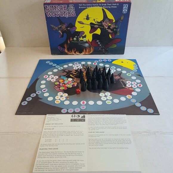 Vintage 1997 Schmid DANCE OF THE WITCHES Board Game By Bjorn Holle Halloween - Picture 9 of 10